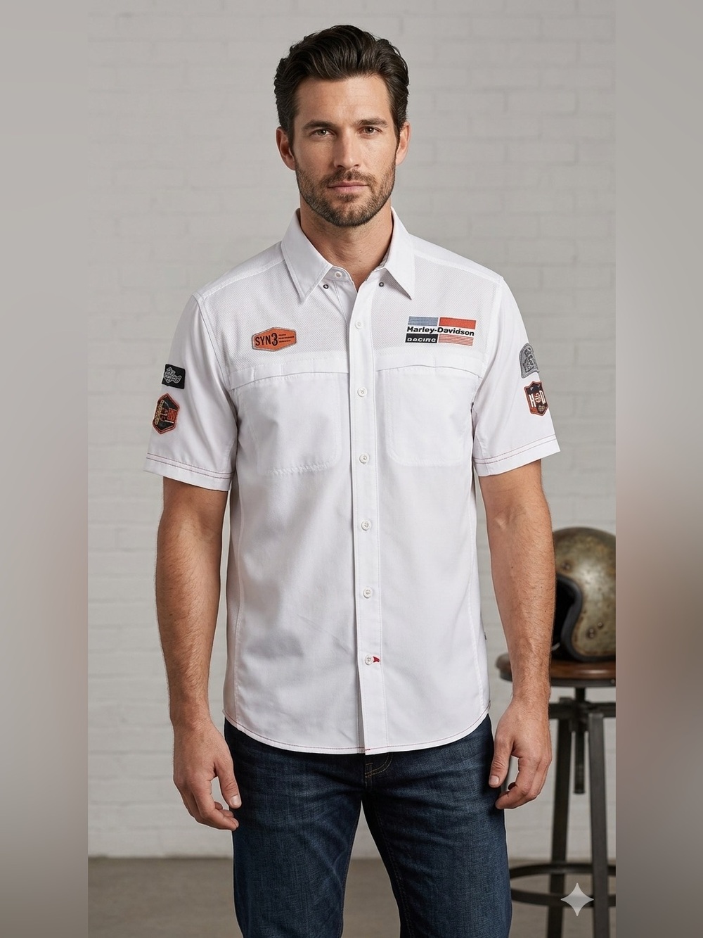 Harley-Davidson Men’s XL Performance Fast-Dry Woven Shirt Ripstop